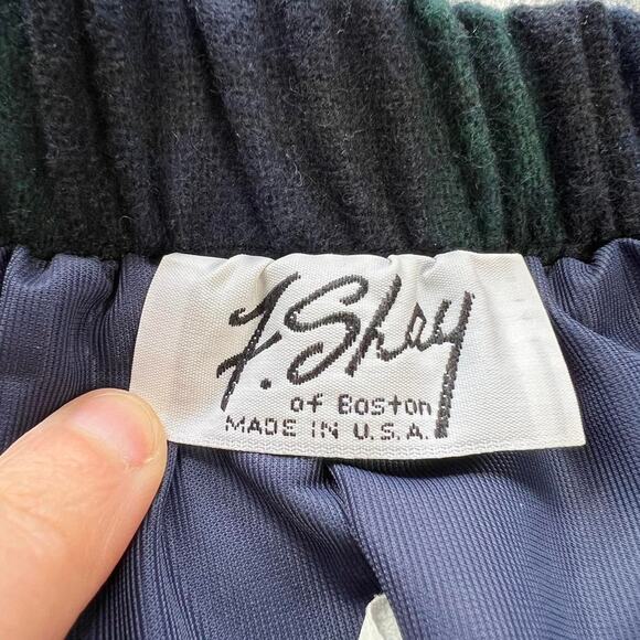 F. Shay of Boston wool blend blue & green plaid skirt women’s size 12 - Picture 3 of 7